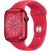 Apple Watch Series 8 45mm Red Aluminum Case with Sport Band, Red