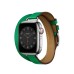 Ремешок Apple Watch Hermès - 41mm Attelage Double Tour, Bambou (зеленый)