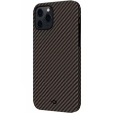 Чехол Pitaka MagEz Case (арамид) для iPhone 12 Pro Черно-коричневый