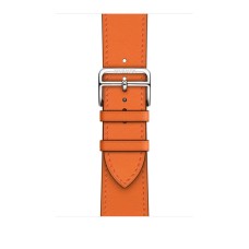 Ремешок Apple Watch Hermès - 45mm Swift Leather Single Tour, Orange (оранжевый)