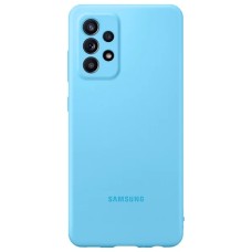 Чехол Samsung для Galaxy A52 Silicone Cover Blue (EF-PA525TLEGRU)