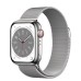 Apple Watch Series 8 45mm Silver Stainless Steel Case with Milanese Loop MNKK3