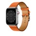 Ремешок Apple Watch Hermès - 45mm Swift Leather Single Tour, Orange (оранжевый)