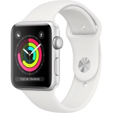 Умные часы Apple Watch Series 3 42mm Silver Aluminum Case with White Sport Band (Серебристый/белый)