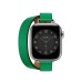 Ремешок Apple Watch Hermès - 41mm Attelage Double Tour, Bambou (зеленый)