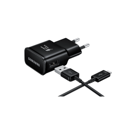 Samsung Сетевое зарядное устройство EP-TA20EBECGRU + кабель USB Type-C, черный