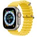 Apple Watch Ultra 49mm Titanium Case with Yellow Ocean Band (MNHN3)
