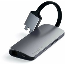 USB-концентратор Satechi Dual Multimedia Adapter (ST-TCDMMAM), разъемов: 3
