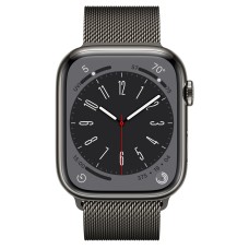 Apple Watch Series 8 41mm Graphite Stainless Steel Case with Milanese Loop