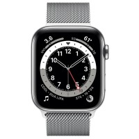 Умные часы Apple Watch Series 6 GPS + Cellular 40мм Stainless Steel Case with Milanese Loop, серебристый