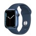 Apple Watch Series 7 GPS 45mm Aluminum Case with Sport Band (Синий)