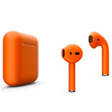 Наушники Apple Airpods 2 Color (без беспроводной зарядки чехла) (Оранжевый)