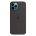 Силиконовый чехол MagSafe для iPhone 12 Pro Max (Черный)