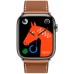 Apple Watch Hermes Series 8 45mm Space Black Stainless Steel Case with Single Tour, Gold (золотой)